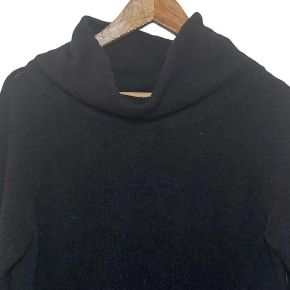 Drozdzik Wool Blend Textured Cowl Neck Bracelet Sleeves Made in America Sweater